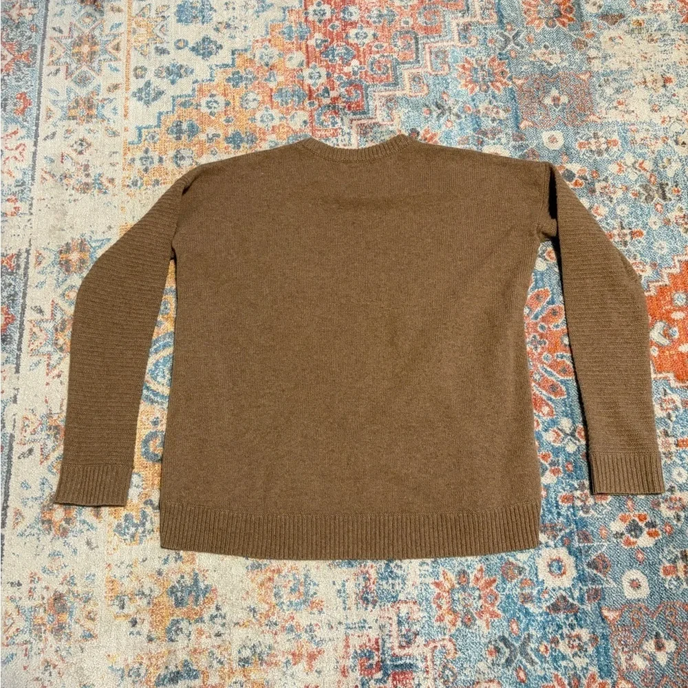 J.Crew 100% wool crewneck sweater with zipper detail